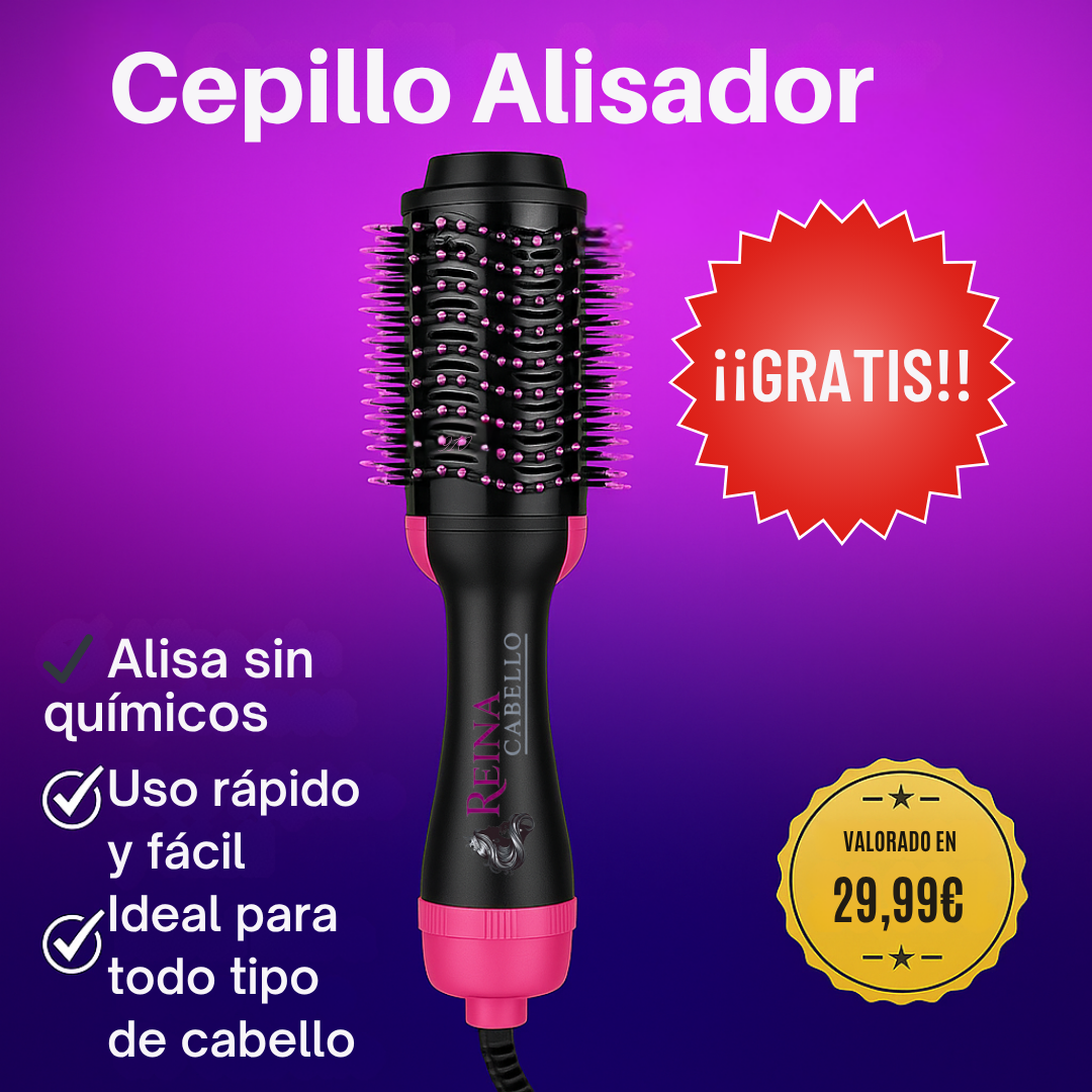 🔥 ¡Adiós al cabello maltratado, débil y rebelde! 🔥 Cepillo Gratis!