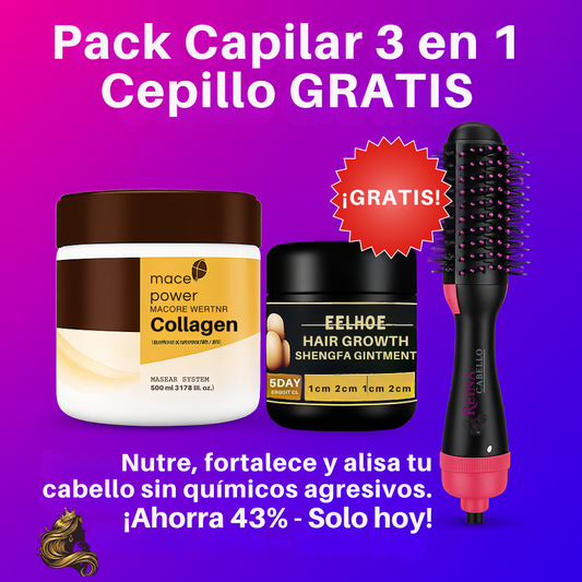 🔥 ¡Adiós al cabello maltratado, débil y rebelde! 🔥 Cepillo Gratis!